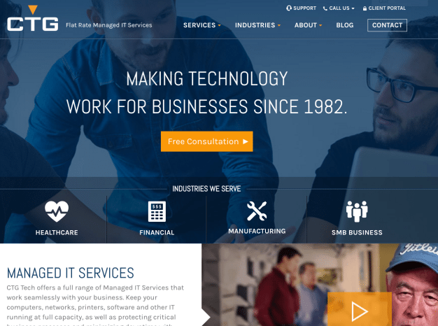 Corporate Technology Group Website Design