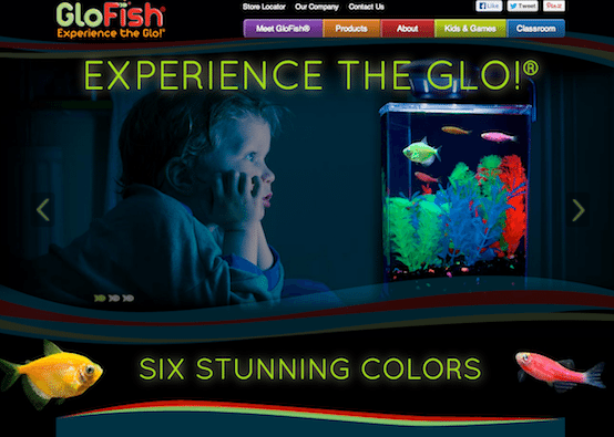 GloFish retail web design