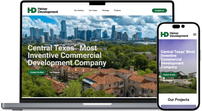 Heiser Development website preview