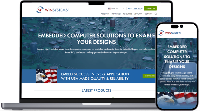 Win Systems website preview