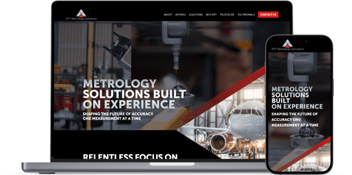 ATT Metrology Solutions website preview