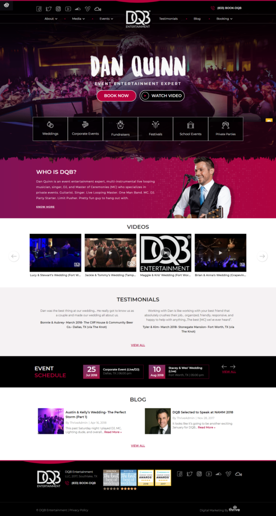 seo for event entertainment